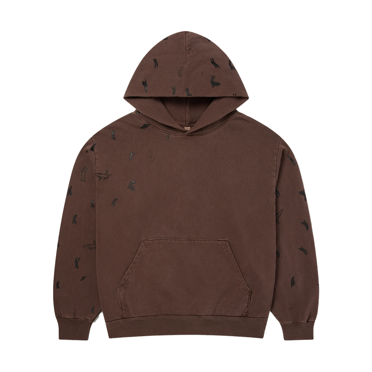 Takk... 20 Bird Hoodie - ブラウンパーカー